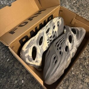 Gray and Cream Foam Shoes